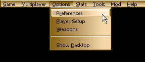 Options / Preferences Options / Preferences
